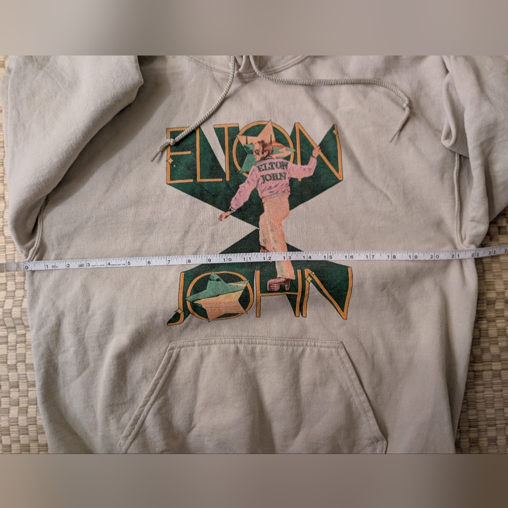 RARE Elton John Farewell Yellow Brick Road Tour 2022 Hoodie Men's Size Large - Picture 5 of 6